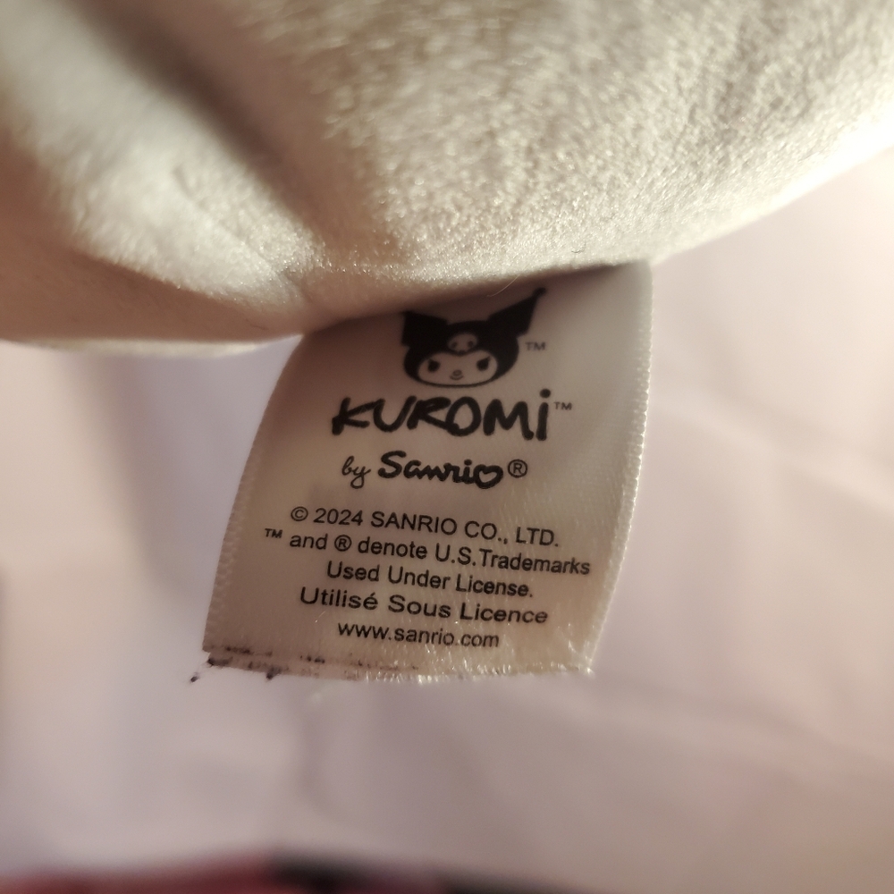 Kuromi Squishmallow Black and White Pink Plush - Picture 6 of 6